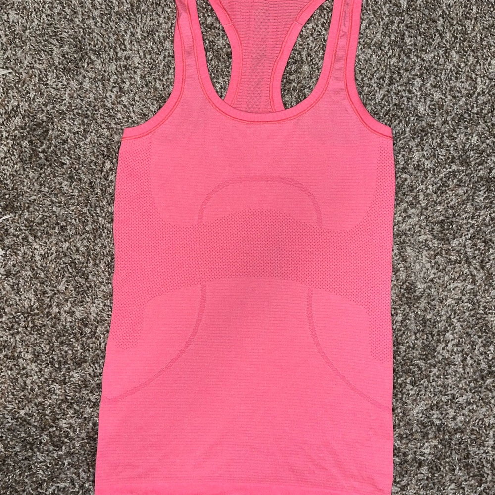 Pink Lululemon Swiftly Tank